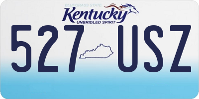 KY license plate 527USZ