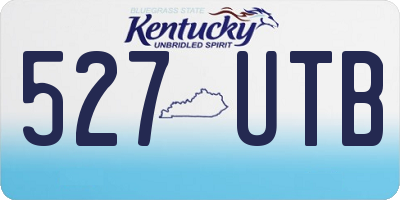 KY license plate 527UTB
