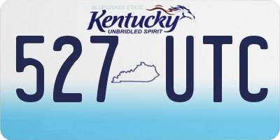 KY license plate 527UTC