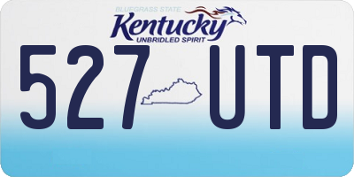KY license plate 527UTD