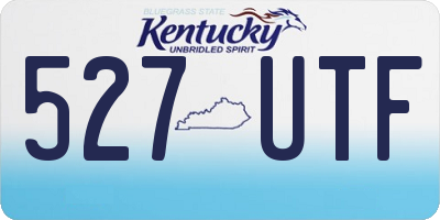 KY license plate 527UTF