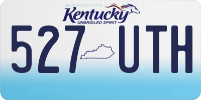KY license plate 527UTH