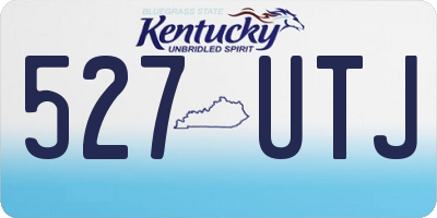 KY license plate 527UTJ