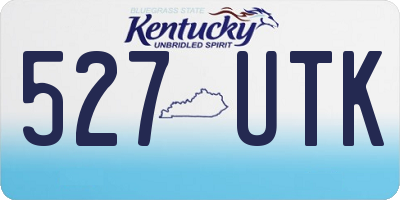 KY license plate 527UTK