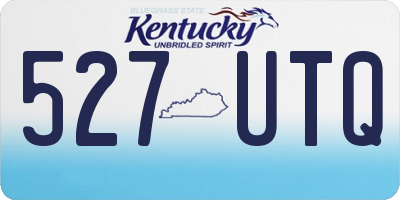 KY license plate 527UTQ