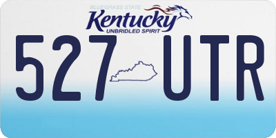 KY license plate 527UTR