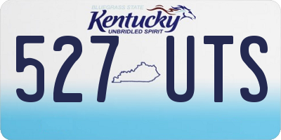 KY license plate 527UTS