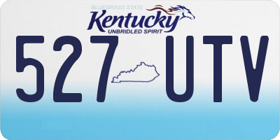 KY license plate 527UTV