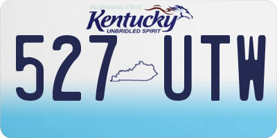 KY license plate 527UTW