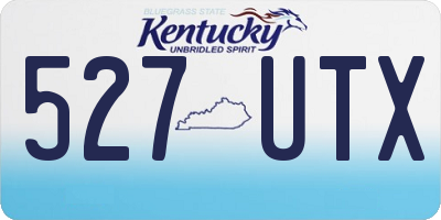 KY license plate 527UTX