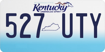 KY license plate 527UTY
