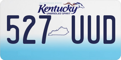 KY license plate 527UUD
