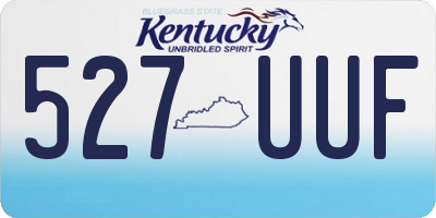 KY license plate 527UUF
