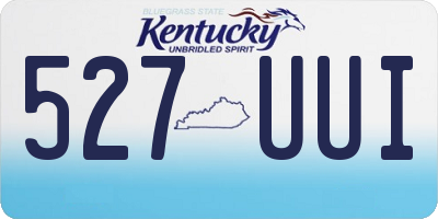 KY license plate 527UUI