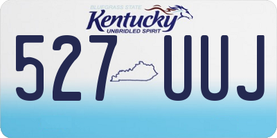 KY license plate 527UUJ