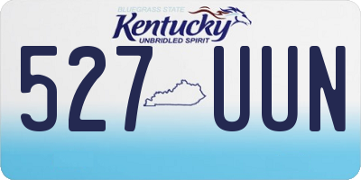KY license plate 527UUN