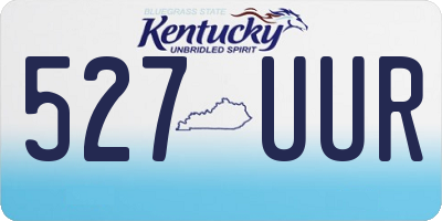 KY license plate 527UUR