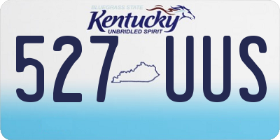 KY license plate 527UUS
