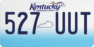 KY license plate 527UUT