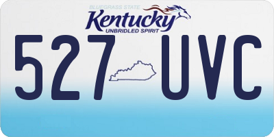 KY license plate 527UVC