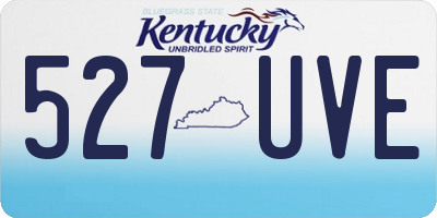 KY license plate 527UVE