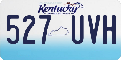 KY license plate 527UVH