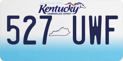 KY license plate 527UWF
