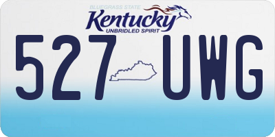 KY license plate 527UWG