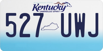 KY license plate 527UWJ