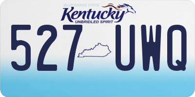 KY license plate 527UWQ