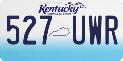 KY license plate 527UWR
