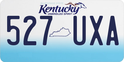 KY license plate 527UXA