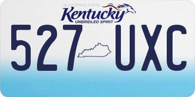 KY license plate 527UXC