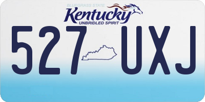 KY license plate 527UXJ