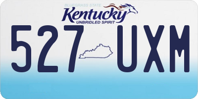 KY license plate 527UXM