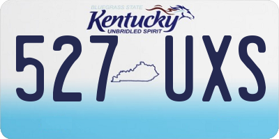 KY license plate 527UXS
