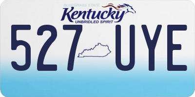 KY license plate 527UYE