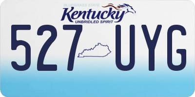 KY license plate 527UYG