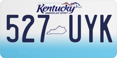 KY license plate 527UYK