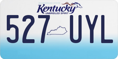 KY license plate 527UYL