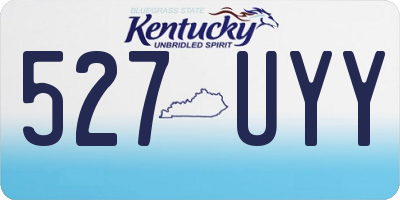 KY license plate 527UYY