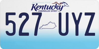 KY license plate 527UYZ
