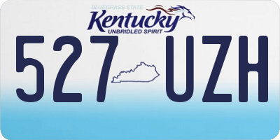 KY license plate 527UZH