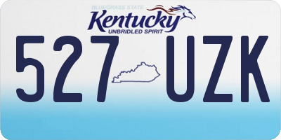 KY license plate 527UZK
