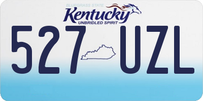 KY license plate 527UZL