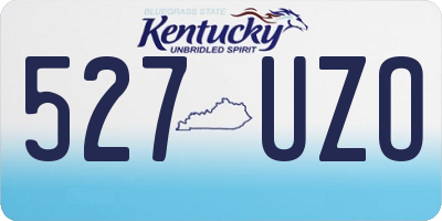 KY license plate 527UZO