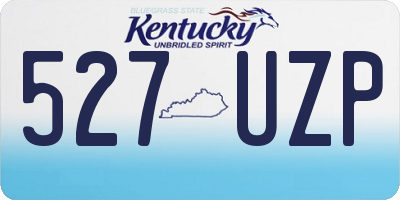 KY license plate 527UZP