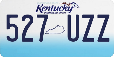 KY license plate 527UZZ