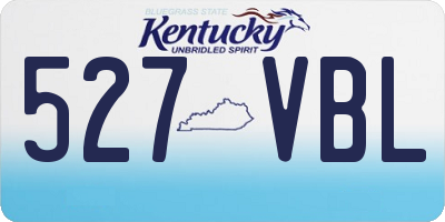 KY license plate 527VBL