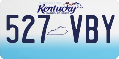 KY license plate 527VBY
